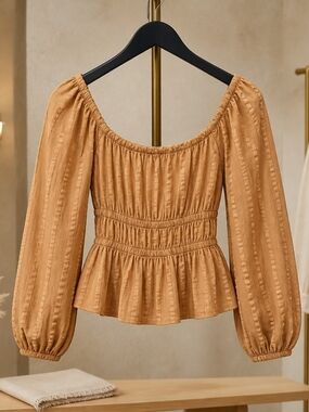 J.Crew Women's Off-Shoulder Peasant Blouse - XS